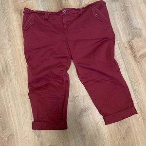 Cropped Twill Military pants